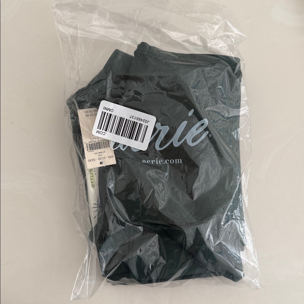 OFFLINE BY AERIE Green Real Me High Waist Crossover Flare Leggings Size Medium - Picture 13 of 13